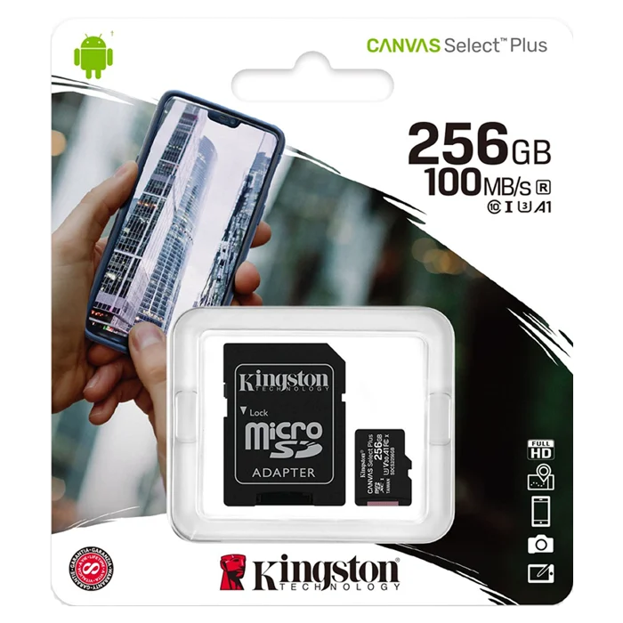 MICRO SD 256GB KINGSTON + CLASE 10 V30