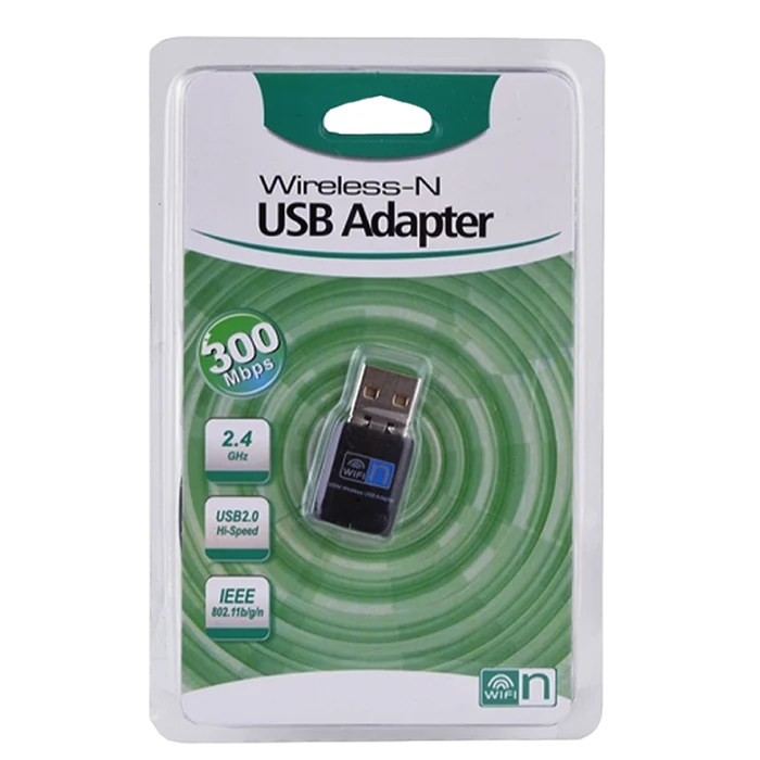 ADAPTADOR WIRELESS 300MBPS + PARA LAPTOP + PC
